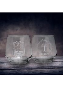 Herr Der Ringe In de Ban van de Ring - De Steigerende Pony & Gondor set van 2 glazen