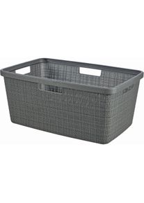 curver Kôš na čistú bielizeň Jute 46 l, tm. sivá