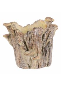 Obal bet&oacute;nov&yacute; - peň s hr&iacute;bami, 19 x 17 x 16 cm, 19 cm