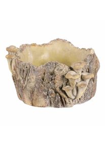 Obal bet&oacute;nov&yacute; - peň s hr&iacute;bami, 26 x 24 x 14 cm, 26 cm