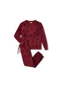 Tchibo - Dres domowy z weluru - dla pań - rozmiar L 44/46 - kolor: czerwony