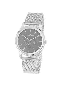 Jacques Lemans, Damen, Multifunktionsuhr &raquo;Manchester&laquo; Quarzuhr, Armbanduhr, Herrenuhr, Damenuhr, Datum, Edelstahlarmband, silberfarben-grau, 