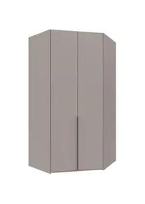 Mid.you Eckkleiderschrank , Grau, Sahara , Metall , 9 Fächer , 120x236x120 cm , BQ - Bündnis für Qualität, Made in Germany, DIN EN ISO 9001 , umfangreiches Zubehör erhältlich, in verschiedenen Größen erhältlich, in verschiedenen Holzdekoren erhältlich , Schlafzimmer, Kleiderschränke, Eckschränke