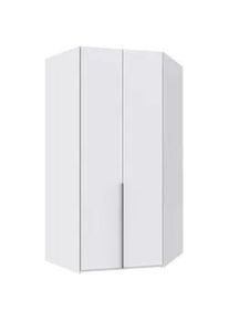 Mid.you Eckkleiderschrank , Weiß , Metall , 9 Fächer , 120x236x120 cm , BQ - Bündnis für Qualität, Made in Germany, DIN EN ISO 9001 , umfangreiches Zubehör erhältlich, in verschiedenen Größen erhältlich, in verschiedenen Holzdekoren erhältlich , Schlafzimmer, Kleiderschränke, Eckschränke