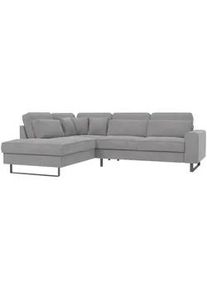 S-Style Möbel Ecksofa Zuri Hellgrau Samt , Textil , Echtholz,Buche, Birke , Füllung: Silikon,Silikon , L-Form, Eckteil,L-Form , 290x231 cm , Blauer Engel, FSC Mix, Oeko-Tex®, Hergestellt in Europa , Wohnzimmer, Sofas & Couches, Wohnlandschaften, Ecksofas