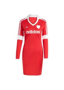 adidas originals Damer Kjole 'FOOTIE' r&oslash;d / hvid St&oslash;rrelse 34/36