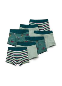 Tchibo - 7 Kinder-Slipboxer - Jungen - Gr. 110/116 - dunkelgr&uuml;n/print