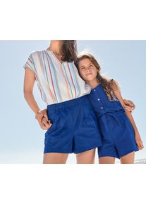 Tchibo - Jumpsuit mit Leinen - Mädchen - Gr. 122/128 - dunkelblau