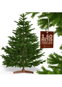 Casaria Árbol artificial L 150x90cm con soporte de madera