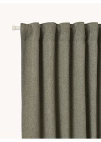 Ogenomskinlig Gardin Joan, olika storlekar Grön Tyg B 280 x L 300 cm | Westwing Collection