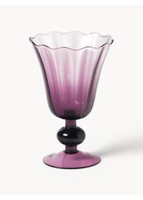 Copos de vinho artesanais Tulya, conjunto de 4 Roxo Vidro Ø 11 x Alt 16 cm, 330 ml | Westwing Collection
