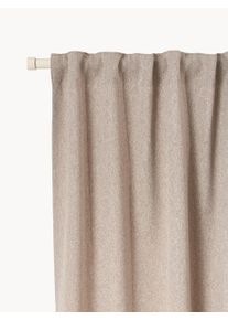 Ogenomskinlig Multiband Gardin Joan, olika storlekar Grå Tyg B 280 x L 260 cm | Westwing Collection