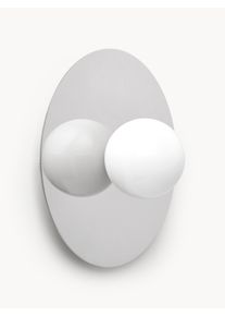 Reflektor ścienny i sufitowy Starling Srebrny Metal Ø 33 x G 14 cm | Westwing Collection