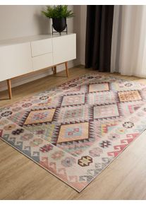 benuta Basic Washable Rug George Multicolour 120x170 cm - Machine Washable Rug
