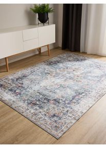 benuta Basic Washable Rug George Blue 120x170 cm - Machine Washable Rug