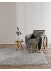benuta Basic Rug Claire Light Grey 140x200 cm - Modern Short Pile Rugs for Every Room