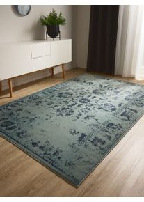 benuta Basic Teppe Suki Turkoois 60x120 cm Vintage