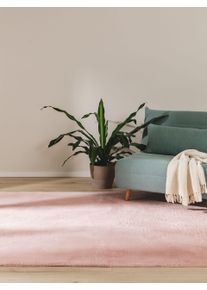 benuta Basic Nepbont vloerkleed Furry Roze 80x150 cm - Moderne Vloerkleden voor Woonkamer, Slaapkamer & Eetkamer
