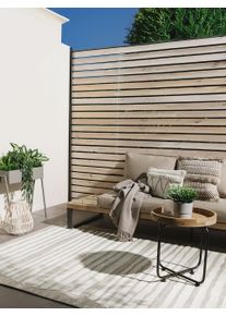 benuta Basic Inne- og utend&oslash;rs teppe Flora Grijs 80x150 cm Sammendrag,Geometrisk