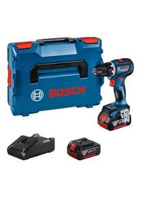 Bosch Avvitatore a batteria GSR 18V-90 C, 2 batterie GBA 18V 5.0Ah, carica e L-BOXX