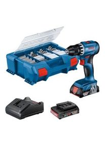 Bosch Avvitatore a batteria GSR 18V-45, 2 batterie GBA 18V 2.0Ah, carica e L-CASE