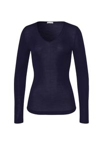 Hanro Maillot de corps ' Woolen Silk ' Femme bleu taille M