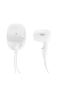 ADLER AD 2252 Secador de cabelo com suporte de parede, Branco
