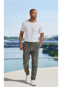 John Devin Herren Jogger Pants in salbei ,Gr&ouml;&szlig;e S (44/46), Witt, 98% Baumwolle, 2% Elasthan