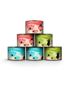 Lucky Lou Lifestage Kitten Kiddy Nassfutter Mixpaket, 6x200g
