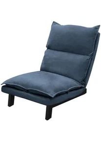 ML-Design Bodenstuhl Blau , Textil , 59x73.5x96 cm , Wohnzimmer, Sessel, Relaxliegen