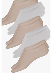 Ankelstrumpor i svalkande polyester (5-pack) - beige - storlek 39-42 - bonprix