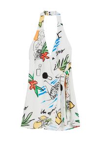 Bershka Ruha Női k&eacute;k / z&ouml;ld / narancs / feh&eacute;r , M&eacute;ret S