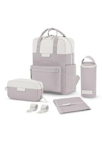 Kapten & Son Kapten & Son Bergen Wickelrucksack Set 4 tlg. Laptopfach grau