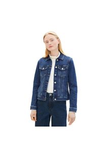 Tom Tailor Denim , Jeansjacke im klassischen Look und mit Stretch , used mid stone blue denim , S (36) , S (36) , Jeansjacke mit Bio-Baumwolle von...