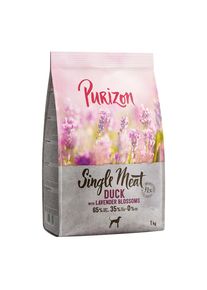 Purizon Single Meat Adult, canard & pommes, fleurs de lavande - sans céréales.- 1 kg