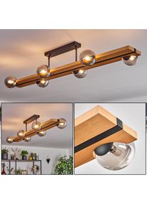 hofstein Chehalis Plafonnier, Boule lumineuse &Eacute;cru, Noir, 6 lumi&egrave;res