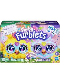 Furby HAS FUR Interactive Plush Spring Furblets 2-pack 5 cm, ast (Plüschspielzeug Hund), Hundespielzeug