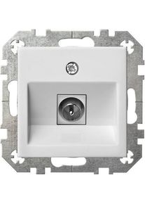 Liregus, Steckdose, Underplaster TV Rosette Unfr White
