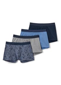 Tchibo - 4 Slipboxer - Herren - Gr. S/4 - dunkelblau/paisley
