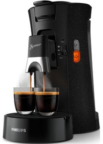 Philips Senseo Kaffeepadmaschine »Select ECO CSA240/20, mit drei Kaffee-Einstellungen« aus 21% rec. Plastik, Memo-Funktion in schwarz