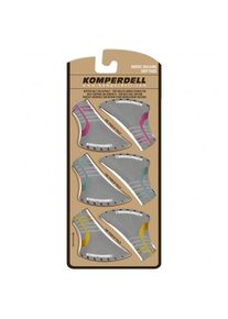 Komperdell - Nordic Walking 2-Color Vulcanized Pads 3-Pack, black