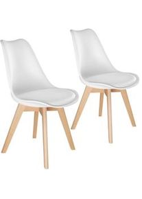 TecTake GmbH tectake Sedie da tavola Friederike bianco - 406096