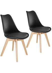 TecTake GmbH tectake Sedie da tavola Friederike nero - 406099