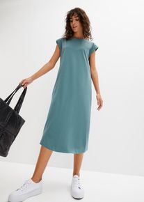 bonprix Mujer, Vestido de algodón orgánico, verde, 48/50