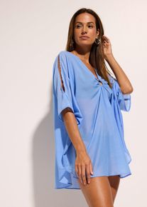 bonprix Dámska Plážová tunika, transparentná, modrá, 44/46