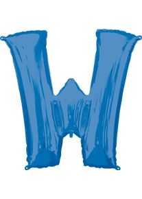 Amscan Ballon aluminium lettre W bleu XL 83cm