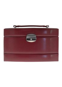 Windrose Merino Schmuckkasten 23 cm rot