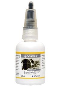 alfavet EpiSqualan Ohrreiniger für Hunde & Katzen, 50ml Flasche