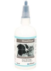 alfavet HexoClean Ohrreiniger für Hunde & Katzen, 150ml Flasche