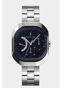 Women's Classic Multifunctional Watch - Silver - Surgical steel rectangular case, Sapphire-hardened mineral glass, Metal Strap - 36.25mm , TMI Quartz